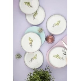 Resim Porselen 6 Kişilik 19 cm Pasta Takımı 