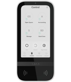 Resim Ajax Keypad Touchscreen Kablosuz Tuş Takımı - Beyaz 