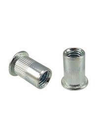 Resim Norm - M6 Çelik Yuvarlak Flanş Somun Perçin 250 Adet 