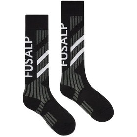 Resim Fusalp Tech Unisex Siyah Kayak Çorabi 
