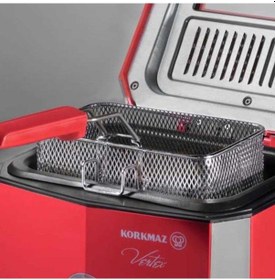 Resim Korkmaz A486-02 Vertex 900 W Fritöz Kırmızı 