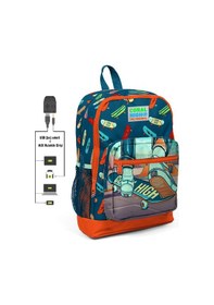 Resim Coral High Kaykay Baskılı Erkek Çocuk İlkokul Çanta Seti - USB Çı 