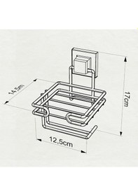 Resim Tekno Tel Ef-275 Yapışkanlı Yedekli Tuvalet Wc Kağıtlık Siyah 