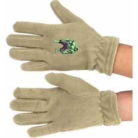 Resim Hero Tasarım Hulk Baskılı Kışlık Uzun Polar Eldiven BLL2511 