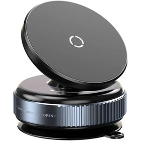 Resim Lopard K009 Vakumlu Manyetik 360' Dönebilen Katlanır Magsafe Araç Ev Ofis Pürüzsüz Zeminler Tutucu 