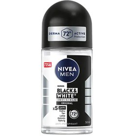 Resim Nivea Men Black & White Invisible Original Erkek Roll On 50 ml 