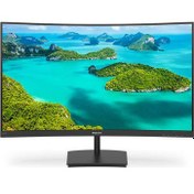 Resim 23.6 PHILIPS 241E1SCA/00 4MS 75MHZ 1XVGA 1XHDMI FHD 1920X1080 HOPARLÖR FREESYNC FLICKER-FREE CURVED VESA SİYAH 