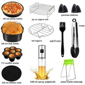 Resim Yasomi 3,5- 4 Litre Uyumlu 7 Inc 18 Cm 12 Li Airfryer Fritöz Se 