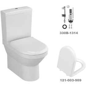 Resim Vitra S50 Klozet Takımı+ Vitra Soft Kapak+Basmalı İç Takım 