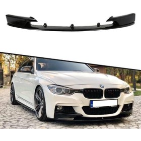 Resim X POWER TUNİNG Bmw F30 2012.2019 3.seri Taiwan Parlak Siyah 2.parça M.tech Ön Lip 