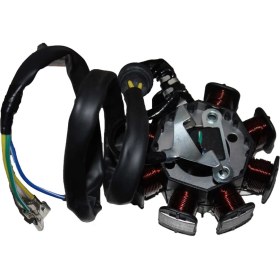Resim SVNMOTOR 125 Cg Model Statör 8 Li Bezsiz 32-88X3 Delik 4 Kablo 