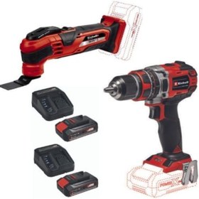 Resim Einhell Varrito Raspalama Makinesi Te-cd 18/50 Li-i Bl Darbeli Vidalama Matkap 2x2.5ah Akülü Set 