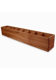 Resim Woodsaka Reka 8 Bölümlü Ayarlanabilir Kalemlik Organizer - Kiraz 