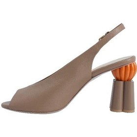 Resim Poletto Hakiki Deri Sıyah Sandalet Topuklu 319 248-2130 Siyah 