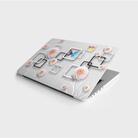 Resim Laptop Sticker Bilgisayar Notebook Pc Kaplama Etiketi Kare Kelebe 