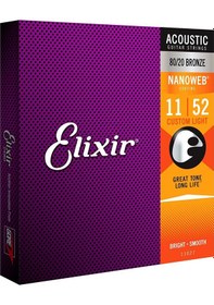 Resim Elixir 011-052 Bronz Akustik Gitar Teli 11027 