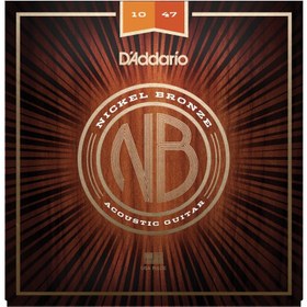 Resim D'Addario NB1047 Nikel Bronz Akustik Gitar Teli (10-47) 