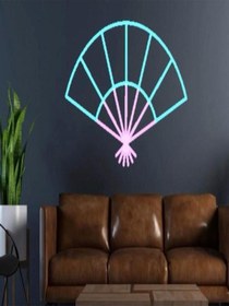 Resim Yelpaze Pleksi Neon Tabela Turkuaz 