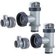 Resim Sones Intex Filtre Pompası 28635eg 28633eg İle Uyumlu Havuz Dalgıç Vana Hortum Bağlantısı, Özellikler: 2 Dalgıç Vana + 2 B Model Adaptörü 