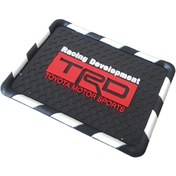 Resim Midkan Kaydırmaz Silikonlu Ped Araç Göğüs Torpido Ev Ofis Çok Amaçlı TRD Racing Damalı Desen 18cm x 13,5cm 