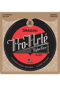 Resim D'addario Pro Arte Ej45 Nylon Normal Klasik Gitar Tel Takım Seti 