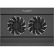 Resim Pusat Alüminyum Çift Fanlı 1000 RPM Laptop Soğutucu 