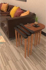 Resim Merhaba Mobilya - Palamut Zigon Sehpa 3 Lü 