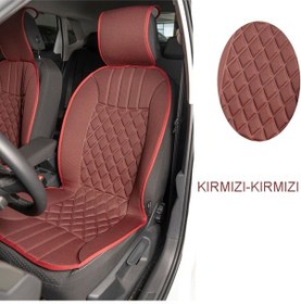 Resim Space Oto Koltuk Minder Ortopedik Kırmızı 2'Li Set Lüks Minder 