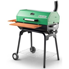 Resim Guruss CG-075 Barbekü Mangal | Kömürlü | 75 Cm | Yeşil | Tam Set 