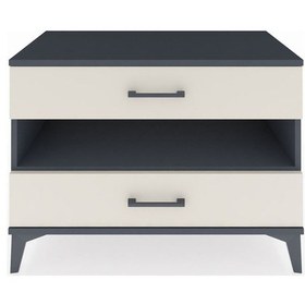 Resim Hyperion Şifonyer Tek Raflı 2 Çekmeceli 88x44x64 Antrasit-aytaşı Antrasit 