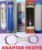 Resim 5 Li Filtre Seti Su Arıtma Cihazları Için Kaliteli Anahtar Hediye 