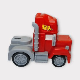 Resim Sürtmeli Oyuncak Tır - Kırmızı (Lisinya) 