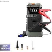 Resim 16000mAh Akü Takviyeli Oto Bisiklet Motosiklet Hava Kompresörü. 