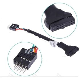 Resim Oem 19 Pin Usb 3.0 To 9 Pin Usb 2.0 Dönüştürücü 
