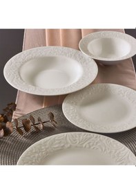 Resim Güral Bronte Bone 24 Parça 6 Kişilik Yemek Takımı 4858621 