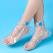 Resim 100 Adet Şeffaf Tek Kullanımlık Ayak Torbaları, Detoks SPA Kapakları, Pedikür, Enfeksiyonu Önleme, Çatlamış Ayak Bakım Araçları Banyo Silme 