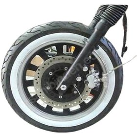 Resim Atlas Motor 16 Jant Motosiklet Lastik Yanağı Beyaz 4 Adet Yanak 