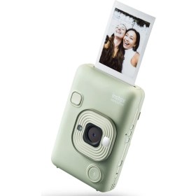 Resim Fujifilm Instax Mini Liplay Hybrid Matcha Green Fotoğraf Makinesi 20'li Film 