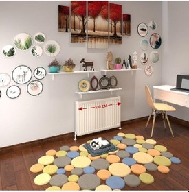 Resim Kenzlife Petek Üstü Raf Dresuar Golden Boy Byz 110 24 Üçlü Kitaplık Duvar Rafı 110 Cm Uzunluk Beyaz 