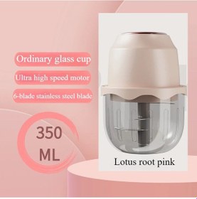 Resim 350 Ml Büyük Kapasiteli Sarımsak Ezici Type-c Soğan Ezici Cam 