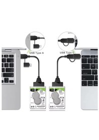 Resim Harici Hard Disk Kablosu 2in1 Usb 3.0 Type-c To 2.5 İnç Sata Hdd 