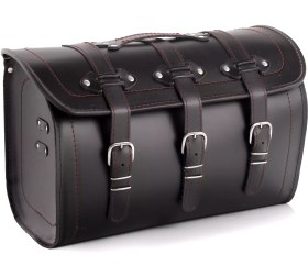 Resim 45L Big Boy Kırmızı Dikişli Deri Motosiklet Çantası - 352058 