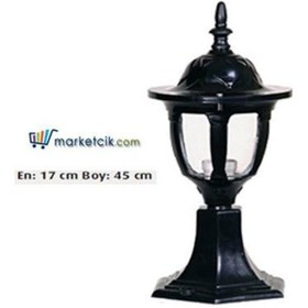 Resim 45X17 Abs Yuvarlak Fenerli Model Set Üstü Park Bahçe Aydınlatma Diğer 