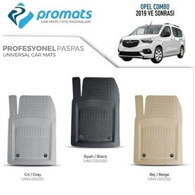 Resim Bermot Opel Combo 2019 Sonrası Oto Paspas Profesyonel 4d Siyah 