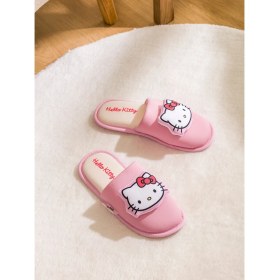 Resim Lc Waikiki Yeni Sezon Hello Kitty Baskılı Kadın Ev Terliği 