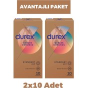 Resim Durex Gerçek Dokunuş Ultra Kaygan Prezervatif 10'lu 2 Adet 