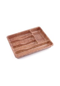 Resim Go İthalat Ahşap Renk - 5 Bölmeli Çekmece İçi Kaşıklık 36x29cm 