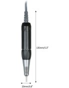 Resim Pazly Profesyonel Elektrikli Tırnak Matkap Kalemi, Manikür Pedikür Aleti, Siyah Aksesuar 