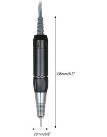 Resim Pazly Profesyonel Elektrikli Tırnak Matkap Kalemi, Manikür Pedikür Aleti, Siyah Aksesuar 