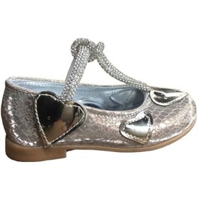Resim Ortopedikal1010 Ort Emt İlkadım Dore Altın Parlak Babet Taşlı Kız Çocuk Abiye Ayakkabı Düğün Dore Altın 